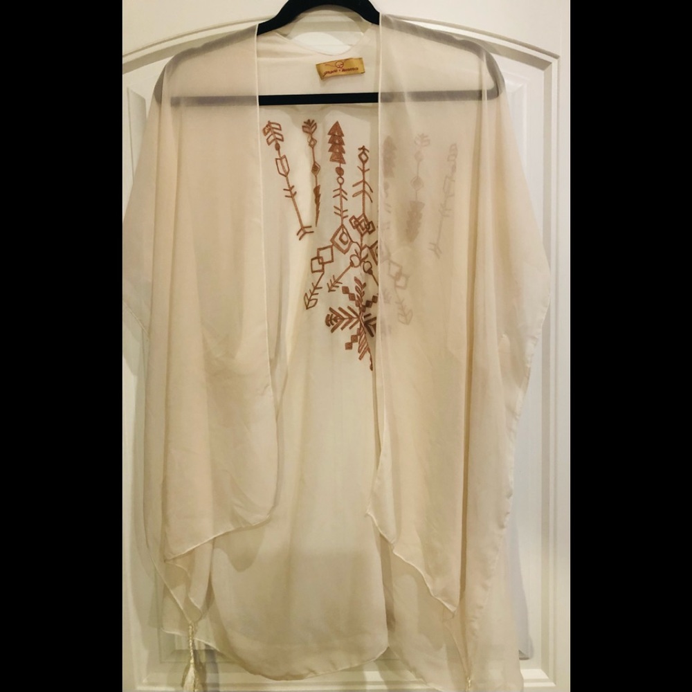Sheer cardigan